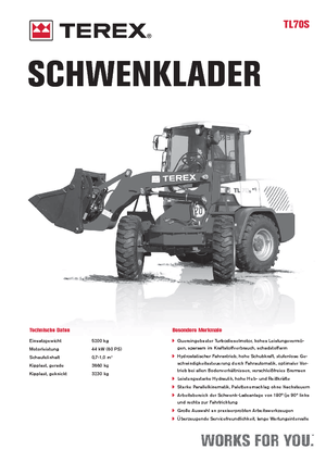 Pale gommate Terex TL 70 S