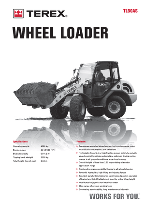 Pale gommate Terex TL 80 AS