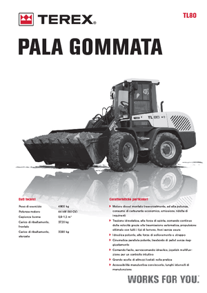 Pale gommate Terex TL 80