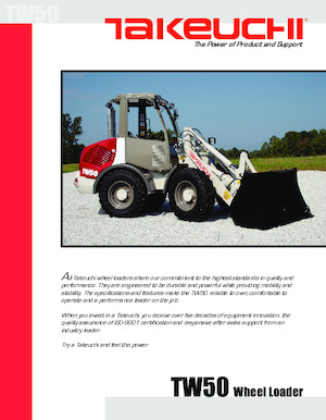 Pale gommate Takeuchi TW50