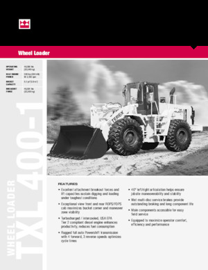 Pale gommate Terex TXL 400-1