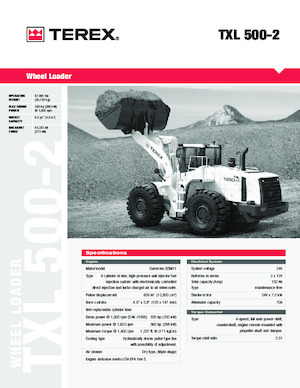 Pale gommate Terex TXL 500-2