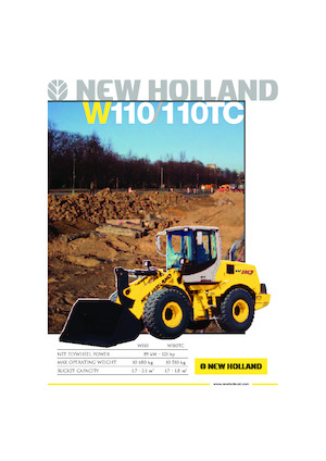 Pale gommate New Holland W110TC