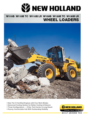 Pale gommate New Holland W130TC