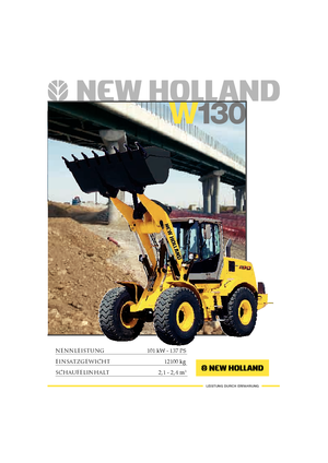 Pale gommate New Holland W 130 Evolution