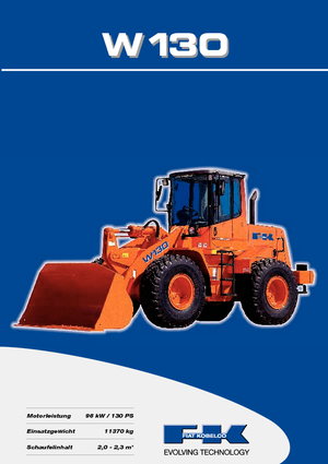 Pale gommate Fiat Kobelco W 130