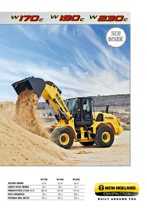 Pale gommate New Holland W 170 TC