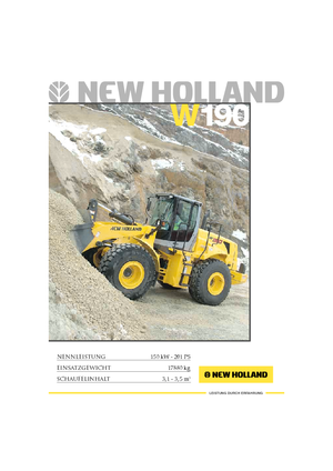 Pale gommate New Holland W190B