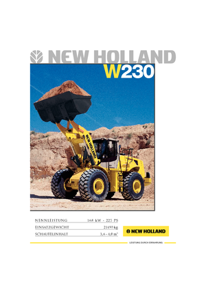 Pale gommate New Holland W 230