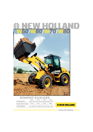 Pale gommate New Holland W 70