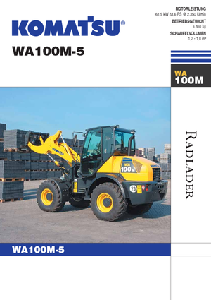 Pale gommate Komatsu WA100M-5