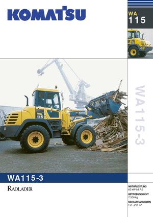 Pale gommate Komatsu WA115PT-3
