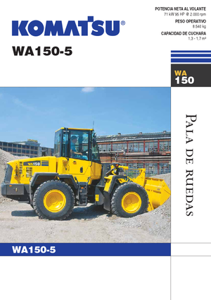 Pale gommate Komatsu WA150-5