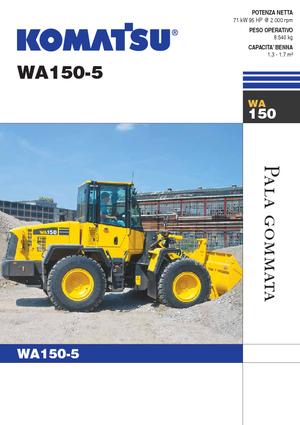Pale gommate Komatsu WA150-5