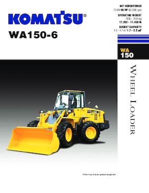 Pale gommate Komatsu WA 150-6