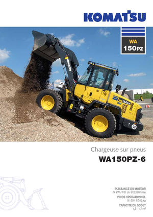 Pale gommate Komatsu WA150PZ-6