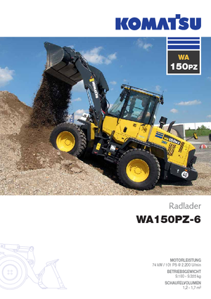 Pale gommate Komatsu WA150PZ-6