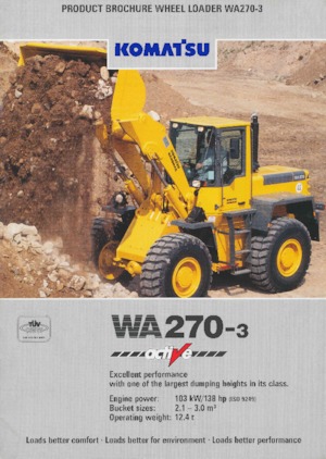Pale gommate Komatsu WA 270-3