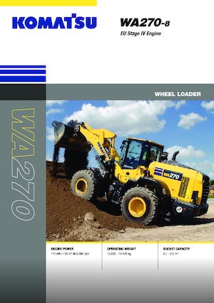 Pale gommate Komatsu WA270-8E0