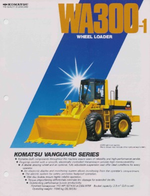 Pale gommate Komatsu WA 300-1