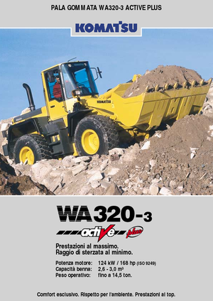Pale gommate Komatsu WA320-3 active Plus