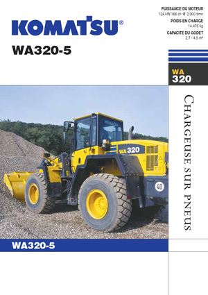 Pale gommate Komatsu WA320-5