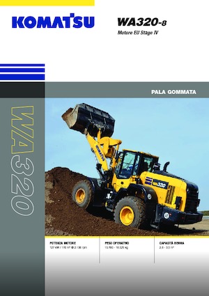 Pale gommate Komatsu WA320-8E0