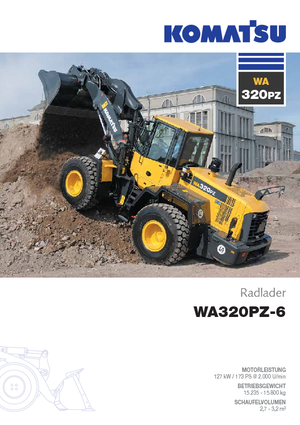 Pale gommate Komatsu WA320PZ-6