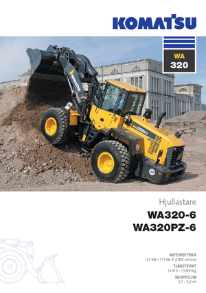 Pale gommate Komatsu WA320PZ-6