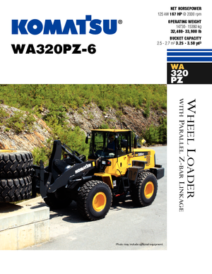 Pale gommate Komatsu WA320PZ-6