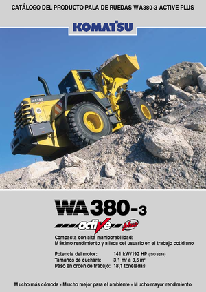 Pale gommate Komatsu WA380-3 active Plus