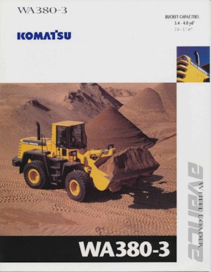 Pale gommate Komatsu WA 380-3