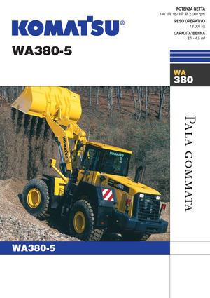 Pale gommate Komatsu WA380-5