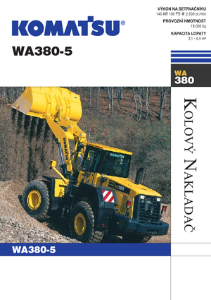 Pale gommate Komatsu WA380-5