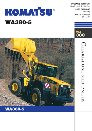 Pale gommate Komatsu WA380-5