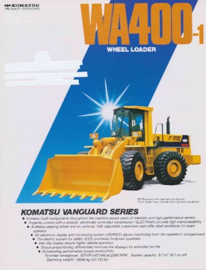 Pale gommate Komatsu WA 400-1