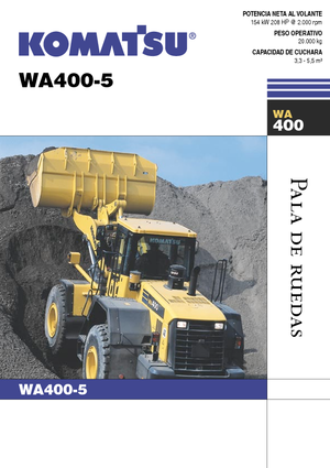 Pale gommate Komatsu WA400-5