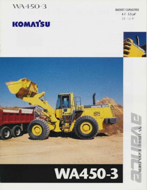 Pale gommate Komatsu WA 450-3