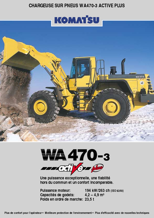 Pale gommate Komatsu WA470-3 active Plus