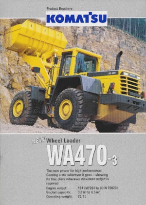 Pale gommate Komatsu WA 470-3