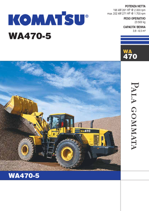 Pale gommate Komatsu WA470-5