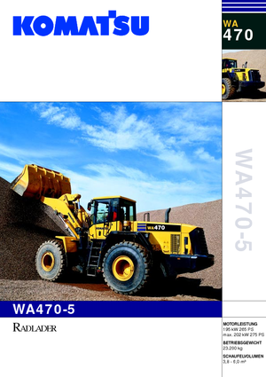 Pale gommate Komatsu WA470-5