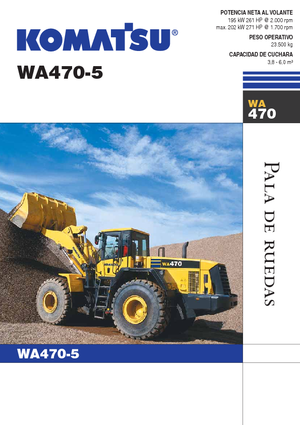 Pale gommate Komatsu WA470-5