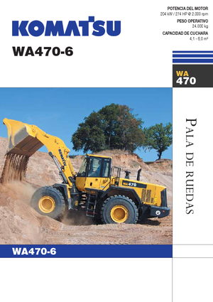Pale gommate Komatsu WA470-6