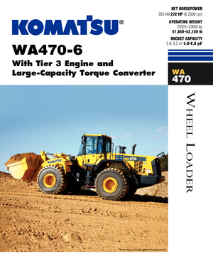 Pale gommate Komatsu WA470-6