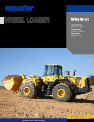 Pale gommate Komatsu WA 470-6R