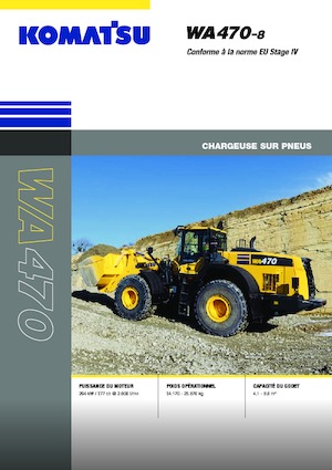 Pale gommate Komatsu WA470-8E0