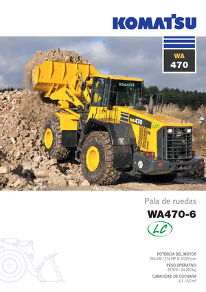 Pale gommate Komatsu WA470-6