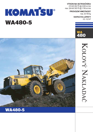 Pale gommate Komatsu WA480-5