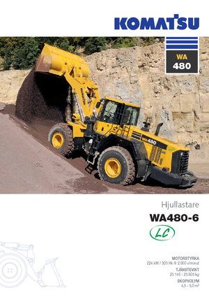 Pale gommate Komatsu WA480-6